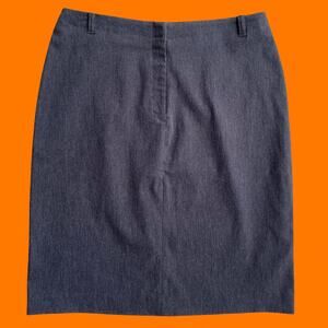 00's vintage gray minimalist office siren y2k bodycon skirt Size 3/4 express